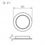 Светильник типа downlight Kanlux TAVO LED 36510