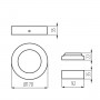 Светильник типа downlight Kanlux CARSA V2LED 33532