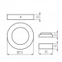 Светильник типа downlight Kanlux CARSA V2LED 33536