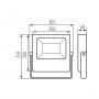 Светодиодный прожектор Kanlux FL AGOR LED 33471
