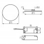 Светильник типа downlight Kanlux AREL LED 29580