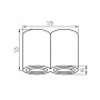 Потолочный светильник Kanlux BORD DLP-250-W 22554