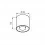 Потолочный светильник Kanlux ALGO GU10 CO-W 27035