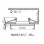 Потолочный светильник Kanlux MORTA B CT-DSL50-SR 22112