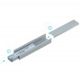 LED профиль LUMINES тип INSO серебристый, анодированный