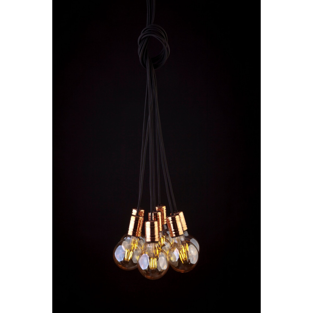 9746 Люстра Nowodvorski CABLE BLACK/COPPER VII PL