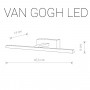 9351 Світильник Nowodvorski VAN GOGH LED BLACK S CN