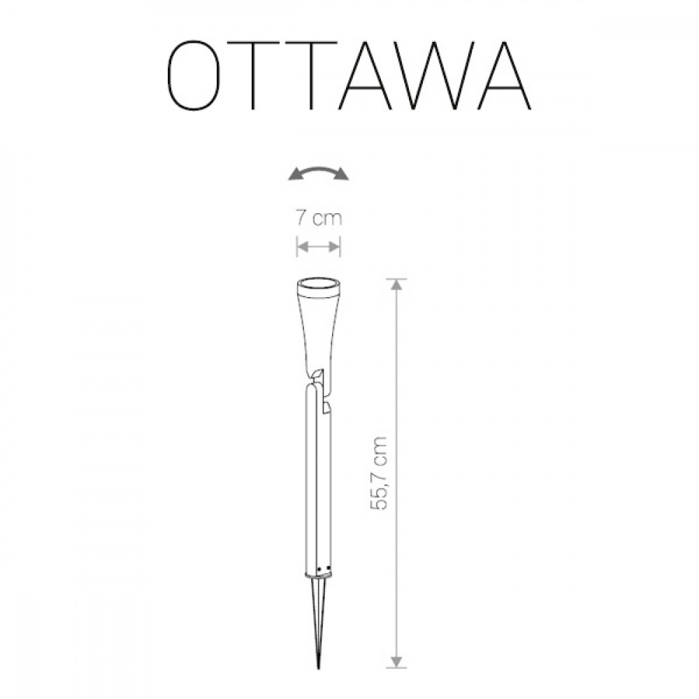 Ландшафтний світильник Nowodvorski 9561 Ottawa