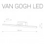 9347 Світильник Nowodvorski VAN GOGH LED CHROM M CN
