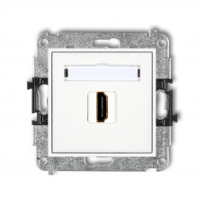 механизм розетки для подключения HDMI Karlik MHDMI-1 белый