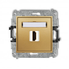 механізм розетки для підключення HDMI Karlik 29MHDMI-1 золото