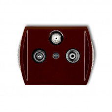 Механизм оконечной ТВ/радио/SAT Karlik 4GST коричневый