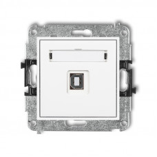 механізм розетки для підключення USB-AB 2.0 Karlik MGUSB-3 білий