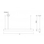 Линейный LED светильник VELA VL-Proline-S-1000 1000мм 40Вт 3000К